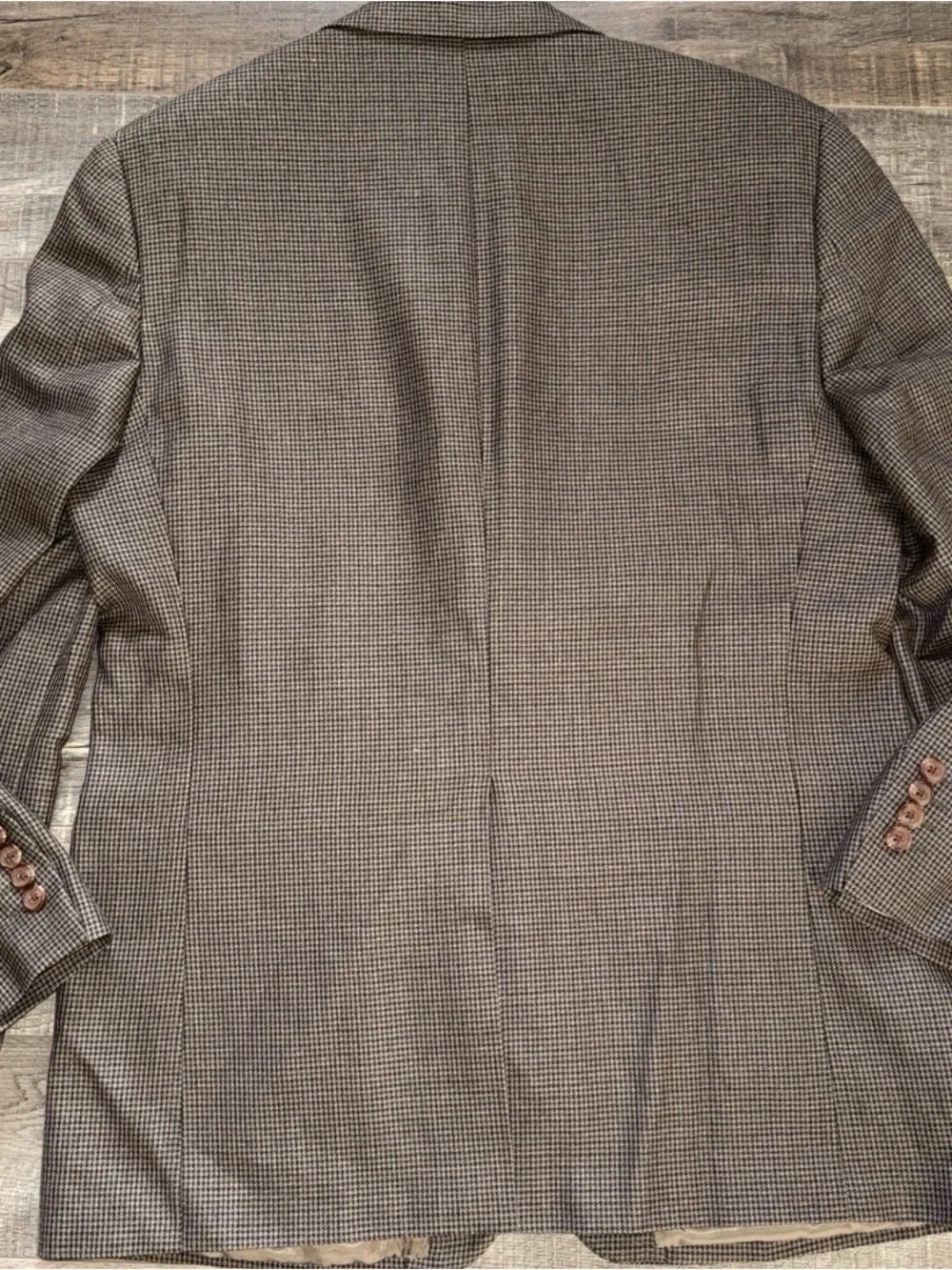Men's Classic Houndstooth Blazer - Brown two button Ralph lauren 41R